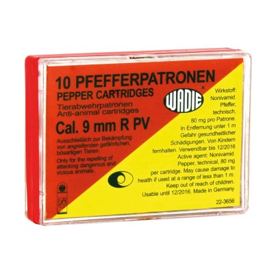 Wadie Cartouche 9mm R.K. Gaz CS (x10)