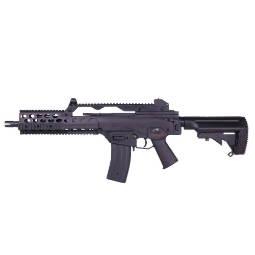 Jing Gong G608-8 (G36C) RIS Style M4 Noir Pack Complet AEG 1.2J